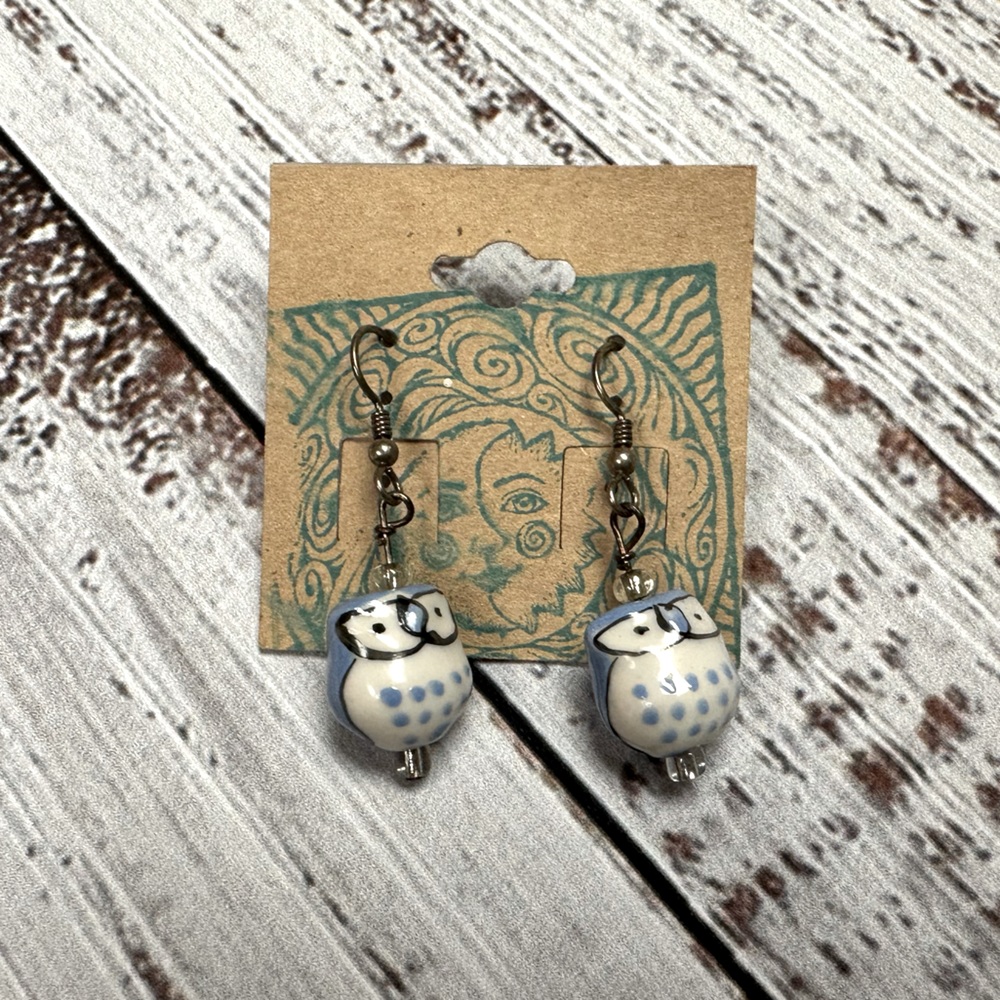 🦉Whimsical Owl Dangling Earrings - A Hootof Style! 🦉